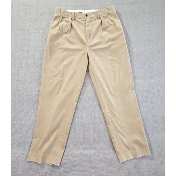 VTG 90s Polo Golf Ralph Lauren Mens 36x30 Corduroy Fairway Pants Pleated Cords - Picture 1 of 16